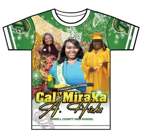 "Cal'Miraka" Custom Designed Graduation 3D shirt