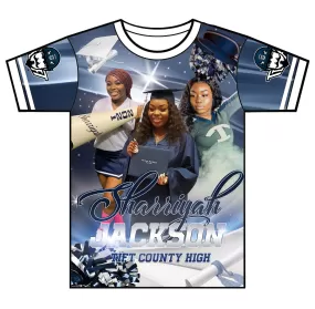 "Sharriyah" Custom Designed Graduation 3D shirt