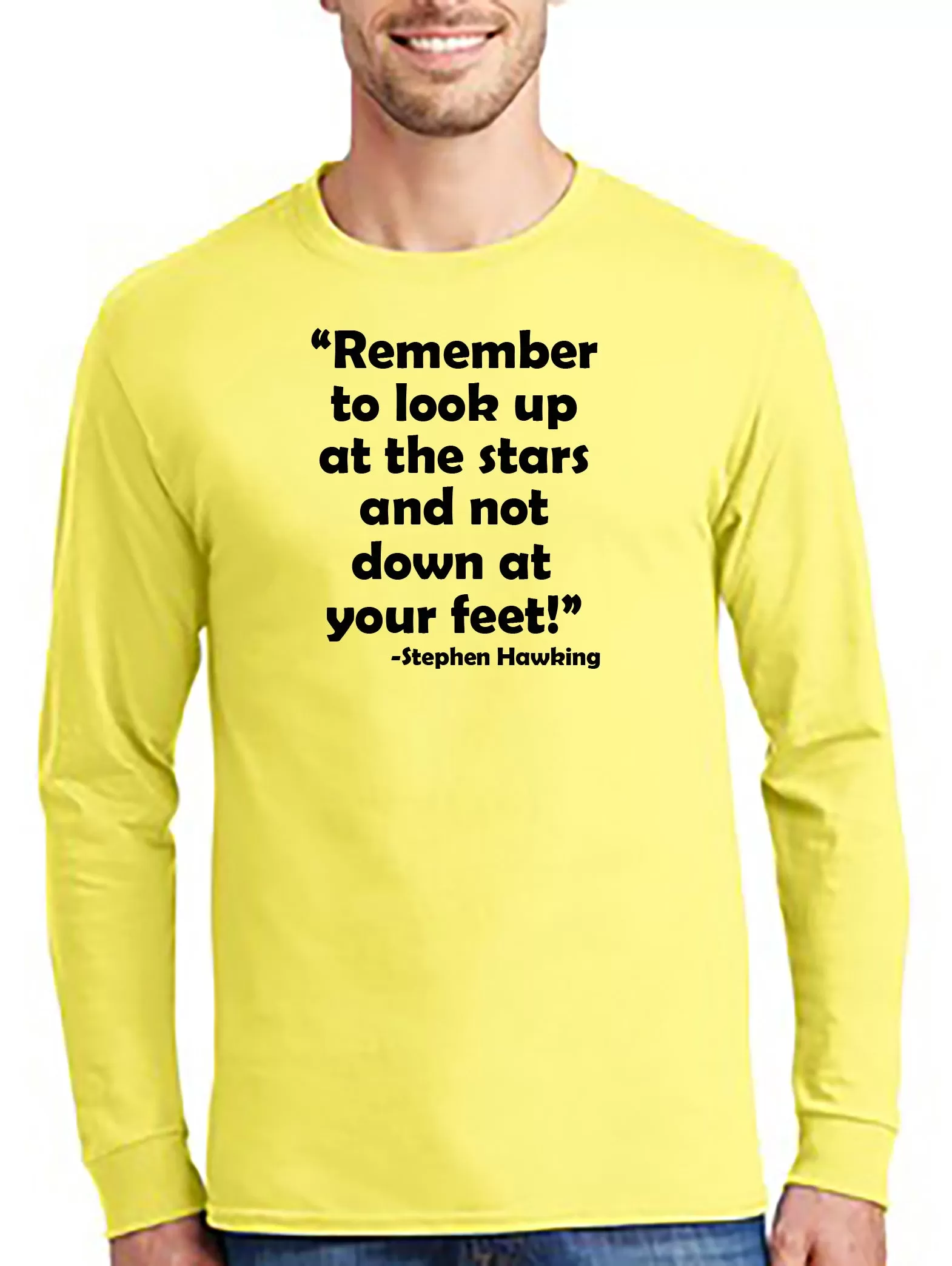 Remember to look at the Stars T-shirt Stephen Hawking