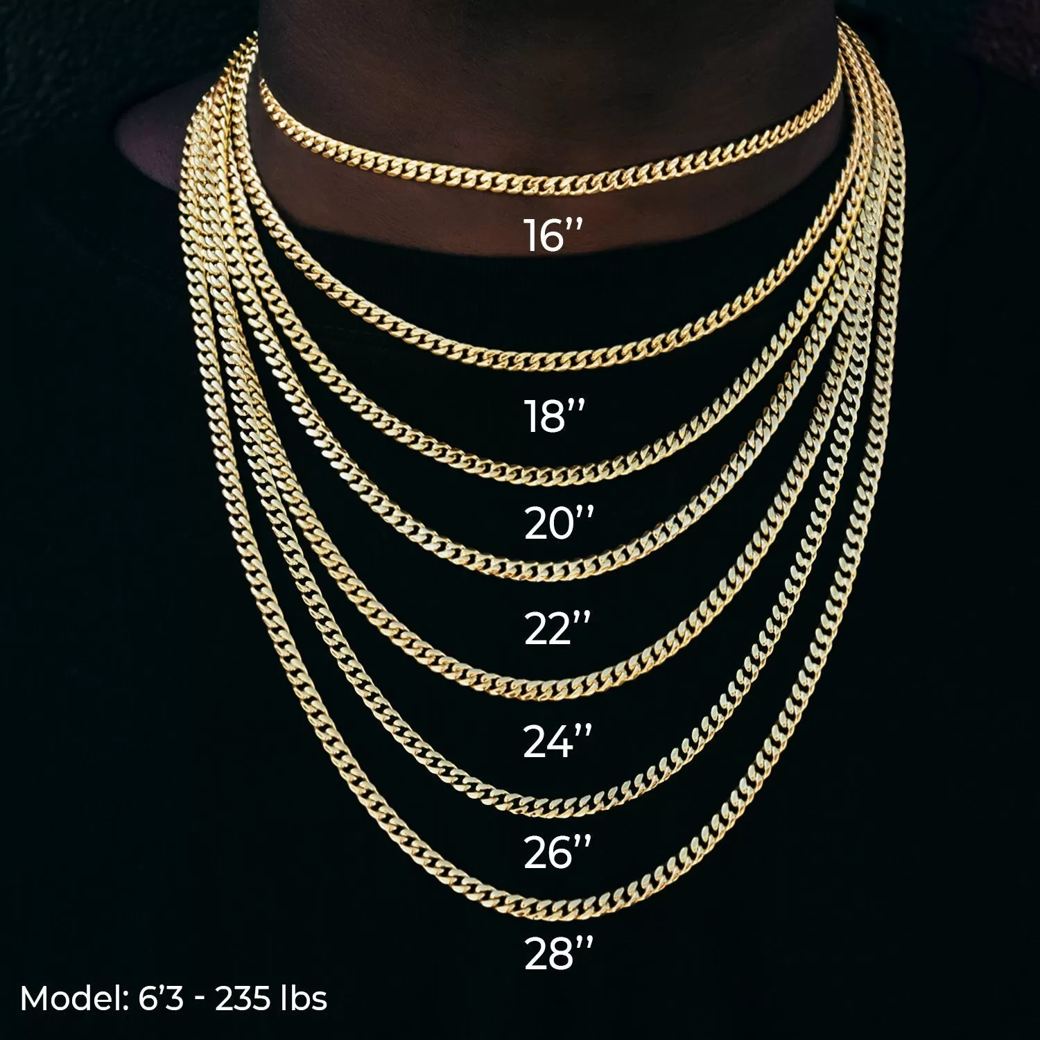 Rope Chain in Yellow Gold- 6mm