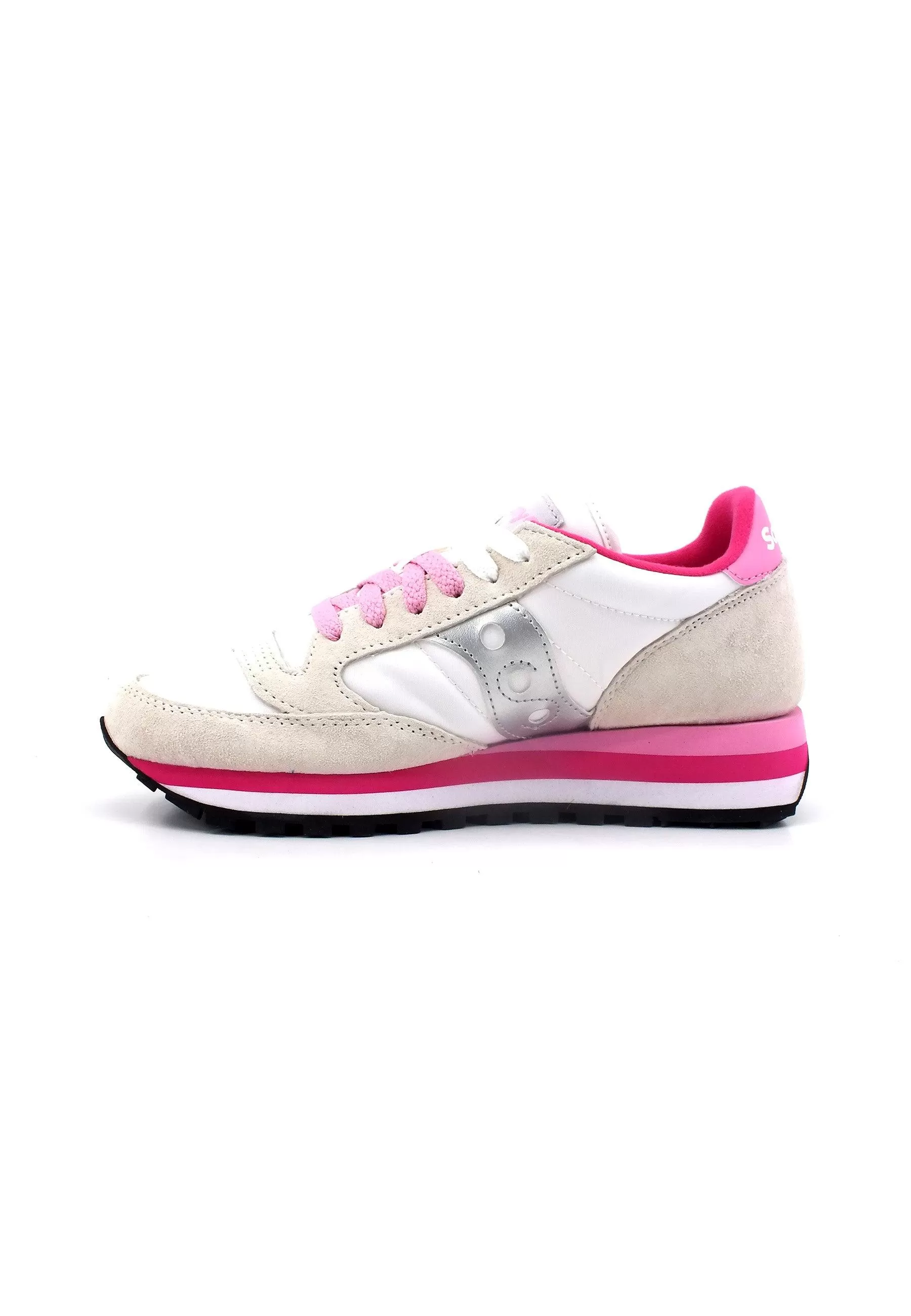 SAUCONY Jazz Triple Sneaker Donna White Grey Pink S60530-30