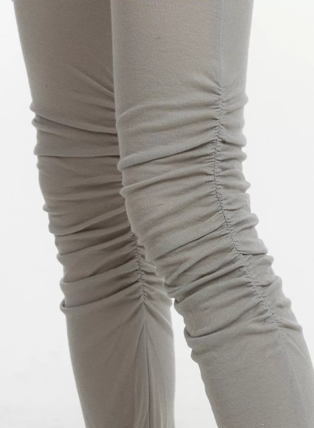 Shirred Solid Flared Leggings CA401