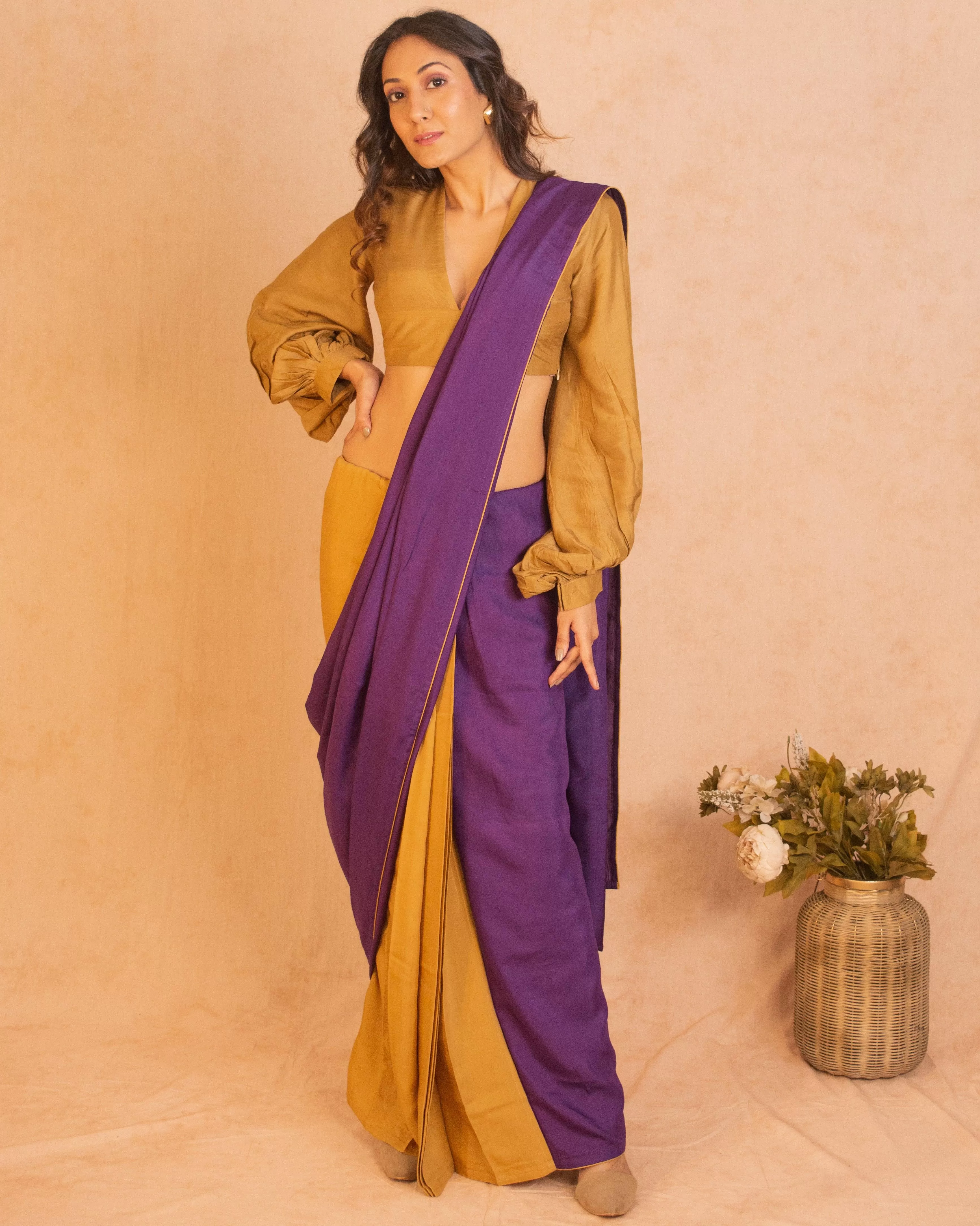 Silk Ready Pleated Saree