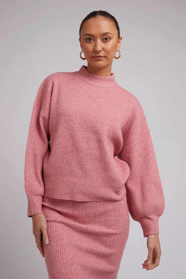 Sofia Terracotta Ribbed Knit