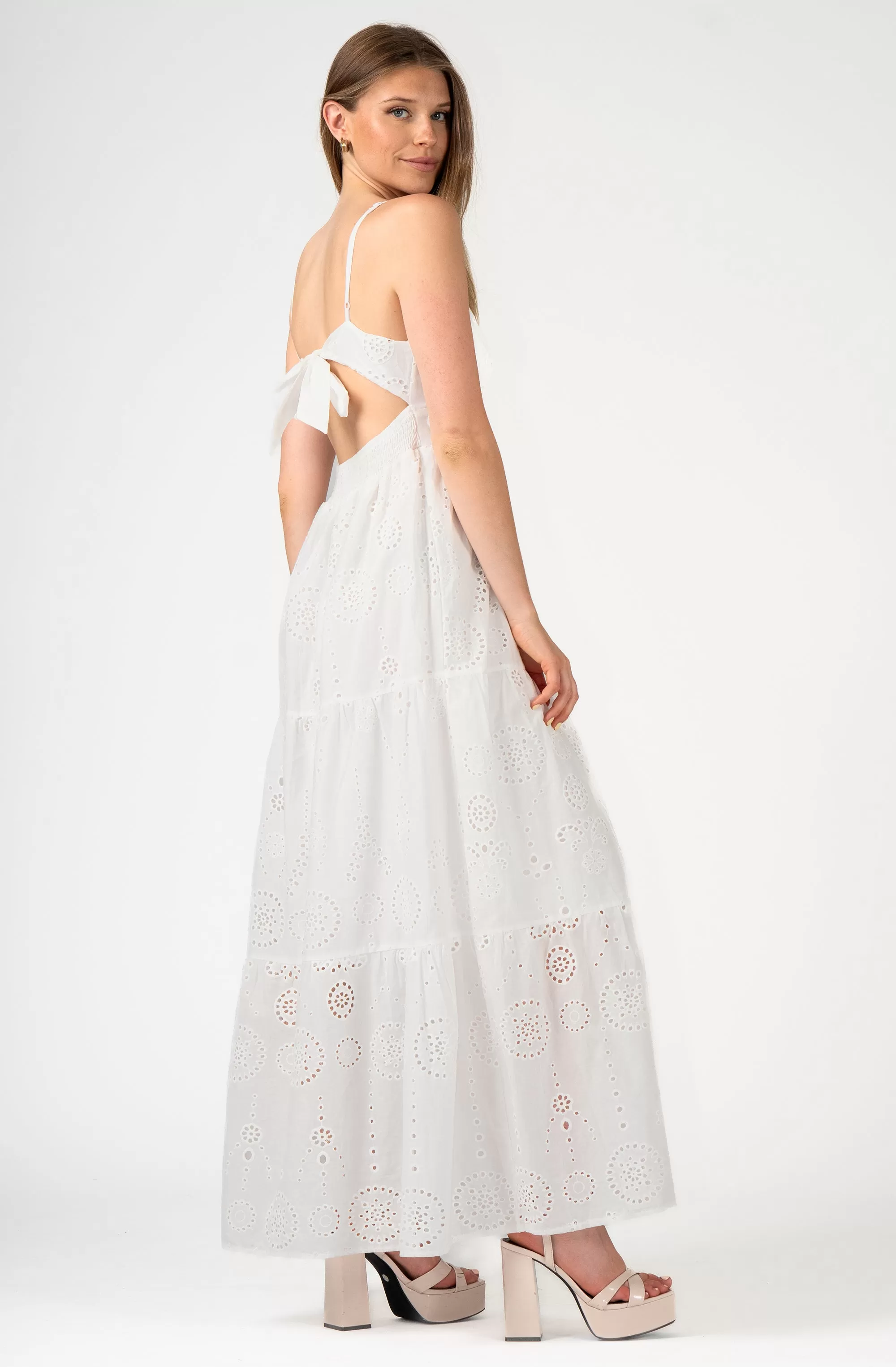 Spaghetti Strap Eyelet lace Dress