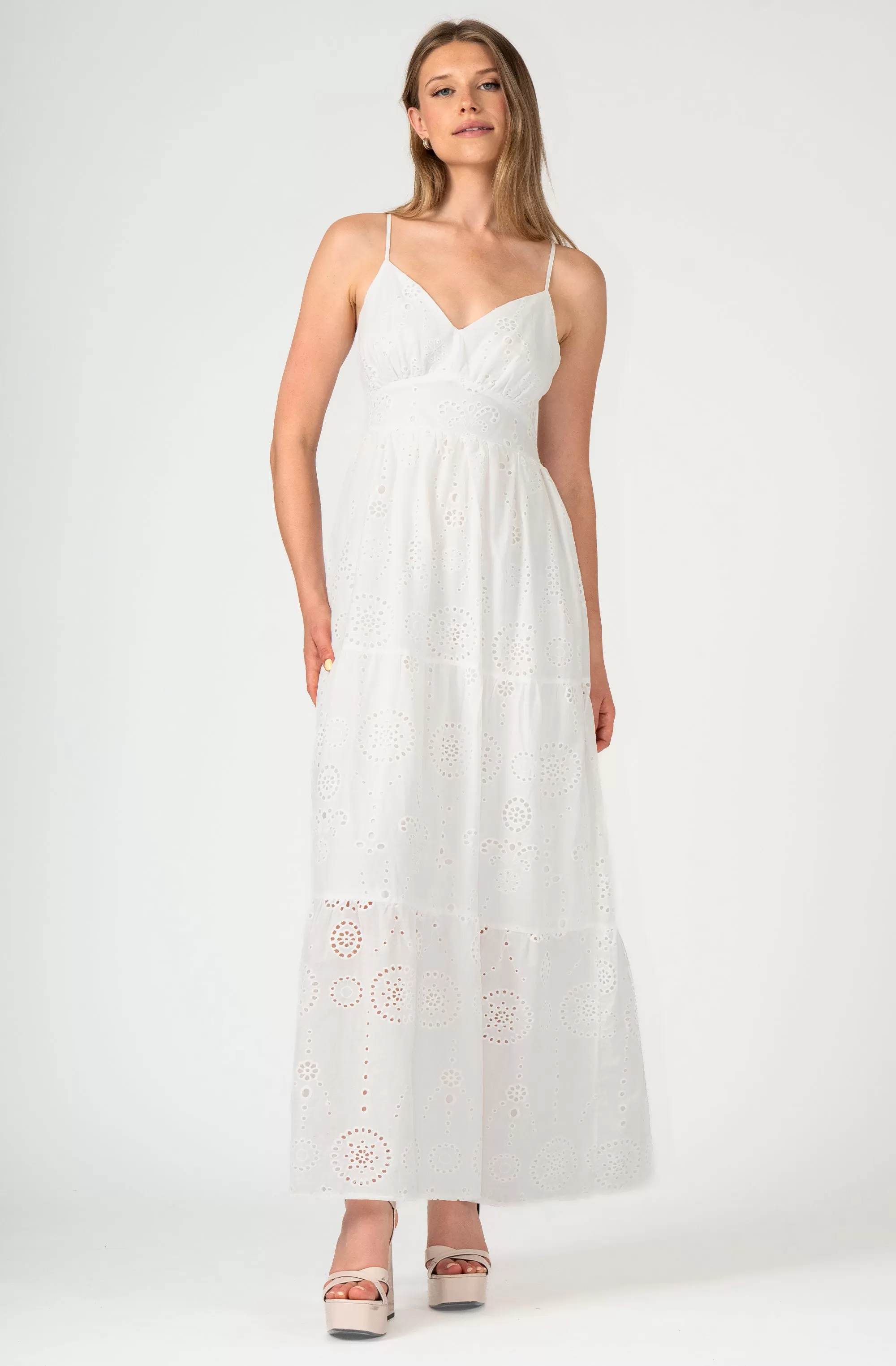 Spaghetti Strap Eyelet lace Dress