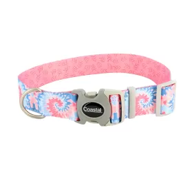 Sublime Adjustable Dog Collar Pink Tie-Dye Small