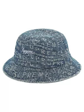 Supreme Warp Jacquard Logos Denim Crusher Blue [SS21]