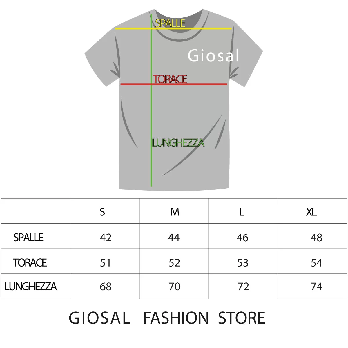 T-shirt Uomo Mezza Manica MOD Stampa Scritta Bianca Casual GIOSAL