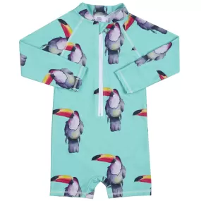 Toucan Long Sleeve Unisex Zip Swimmers