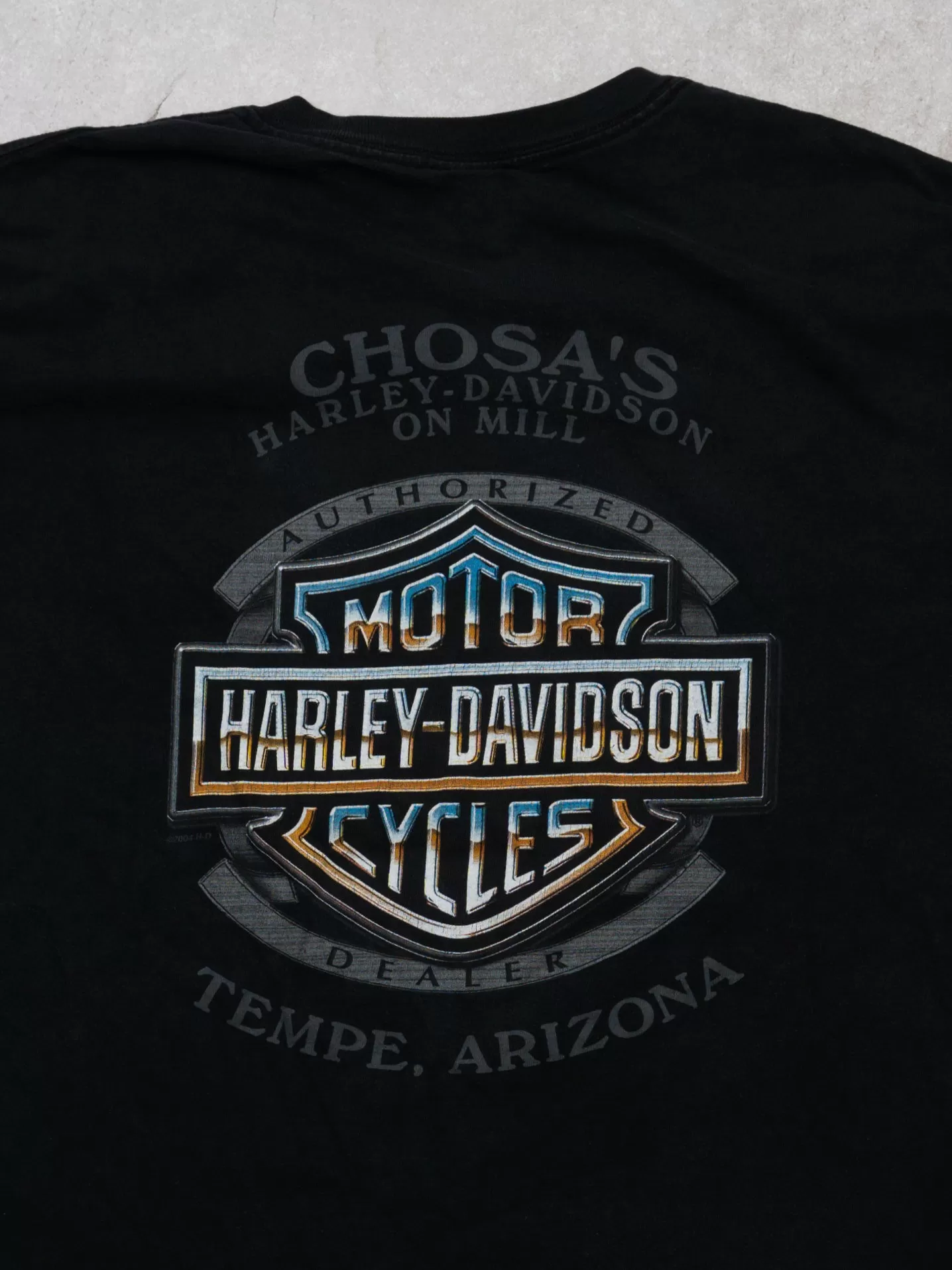 Vintage '04 Black Harley Davidson Tempe Arizona Tee (L)