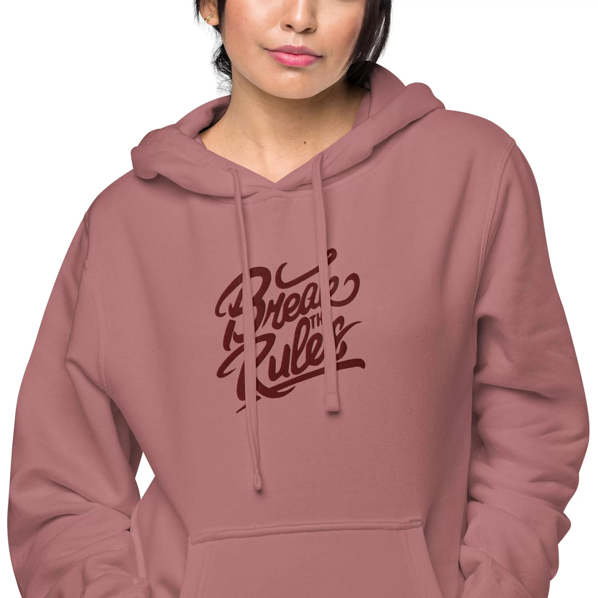 Vintage Vibes Premium Hoodie – Dusty Rose – Break the Rules