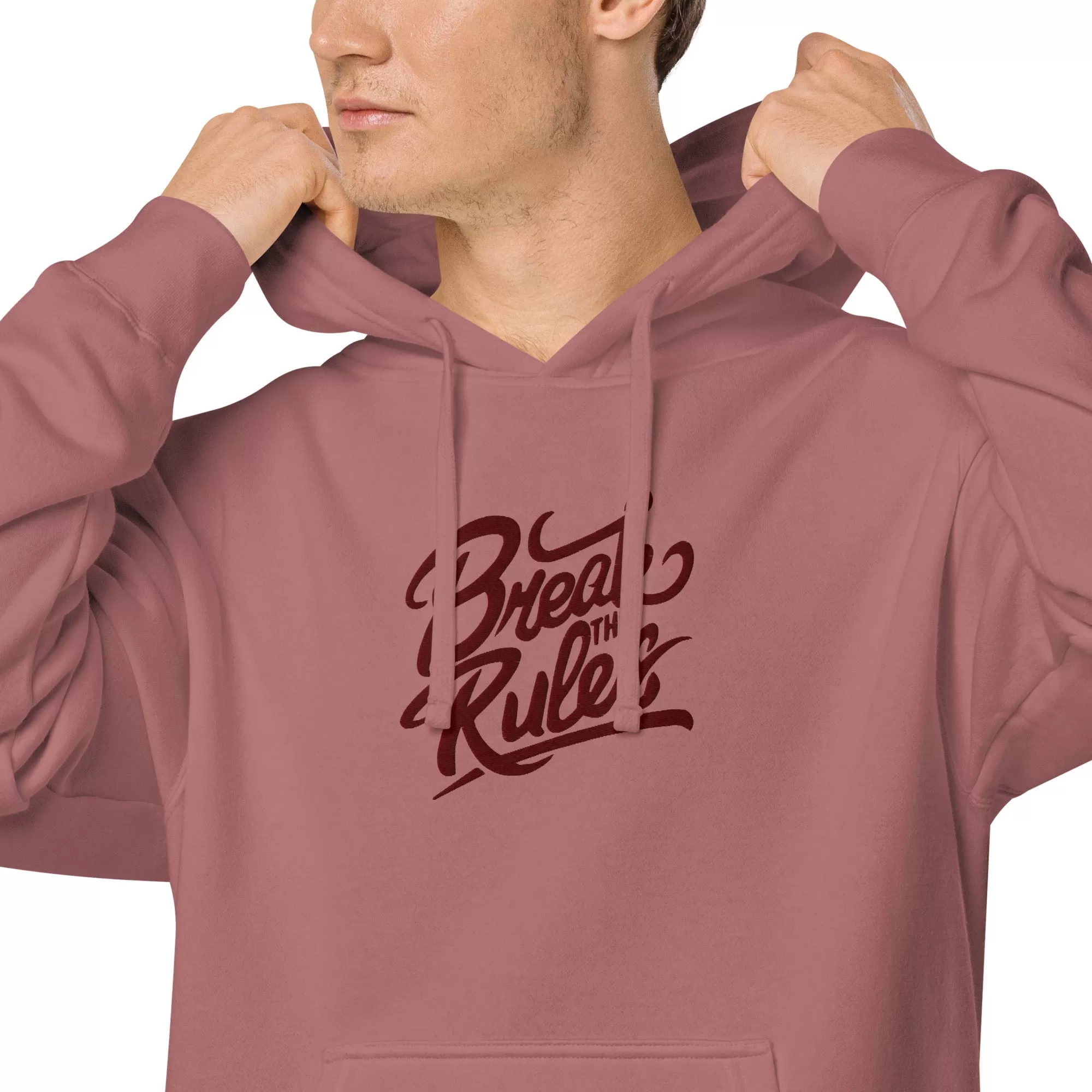 Vintage Vibes Premium Hoodie – Dusty Rose – Break the Rules