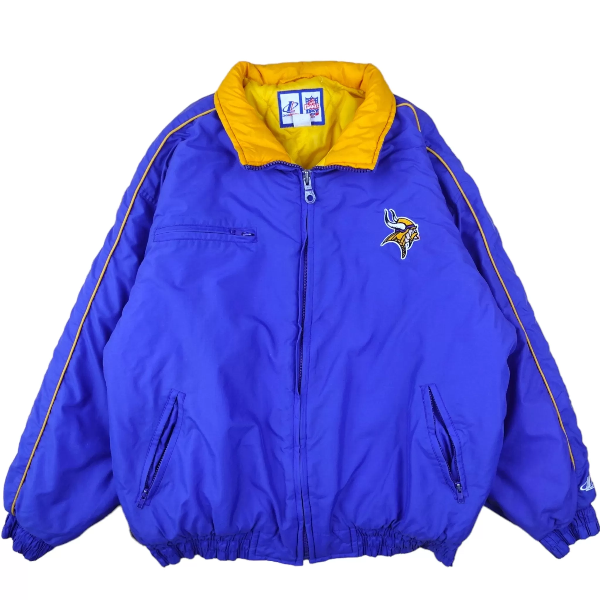 Vintage Vikings Puffer Jacket - L