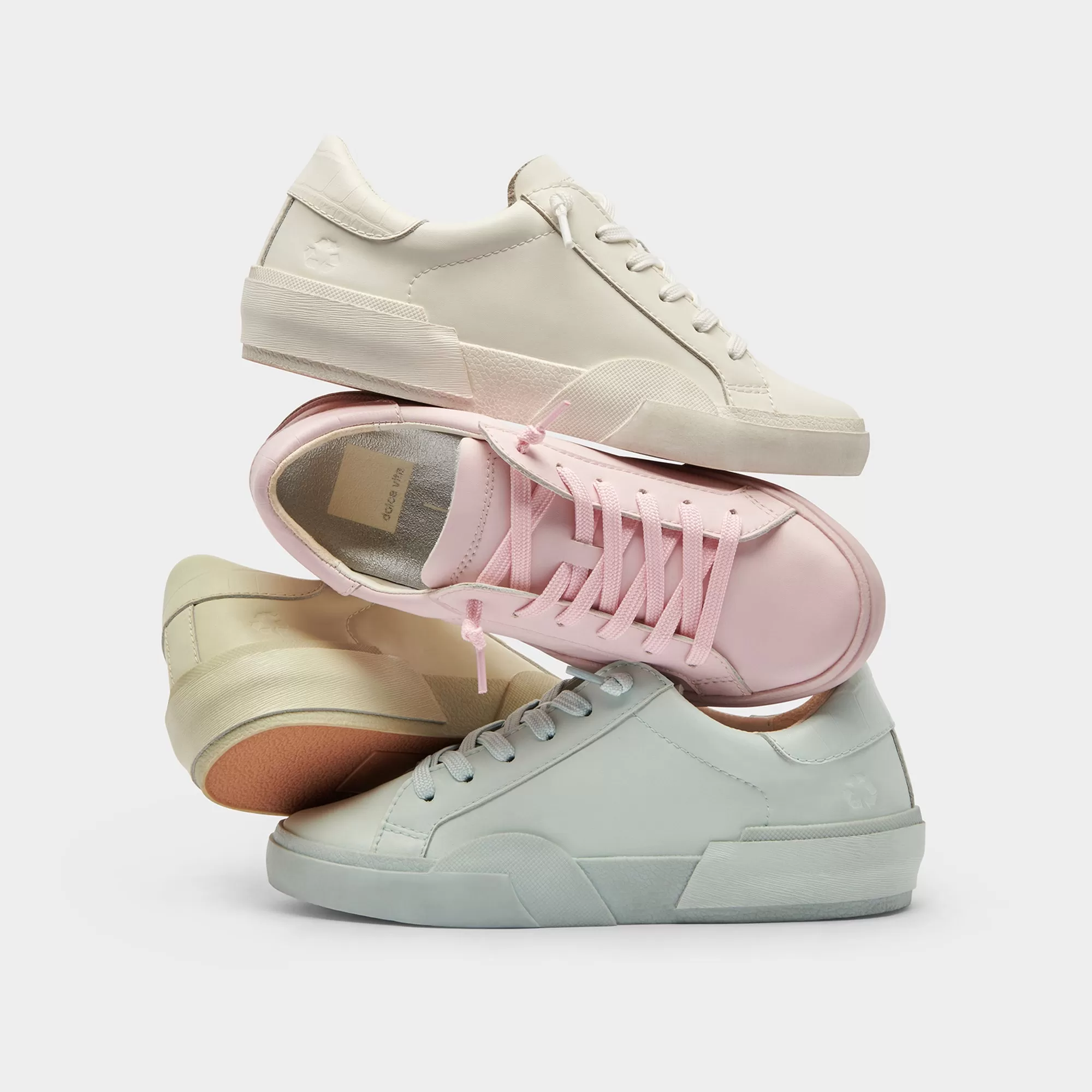 ZINA 360 SNEAKERS LIGHT PINK RECYCLED LEATHER