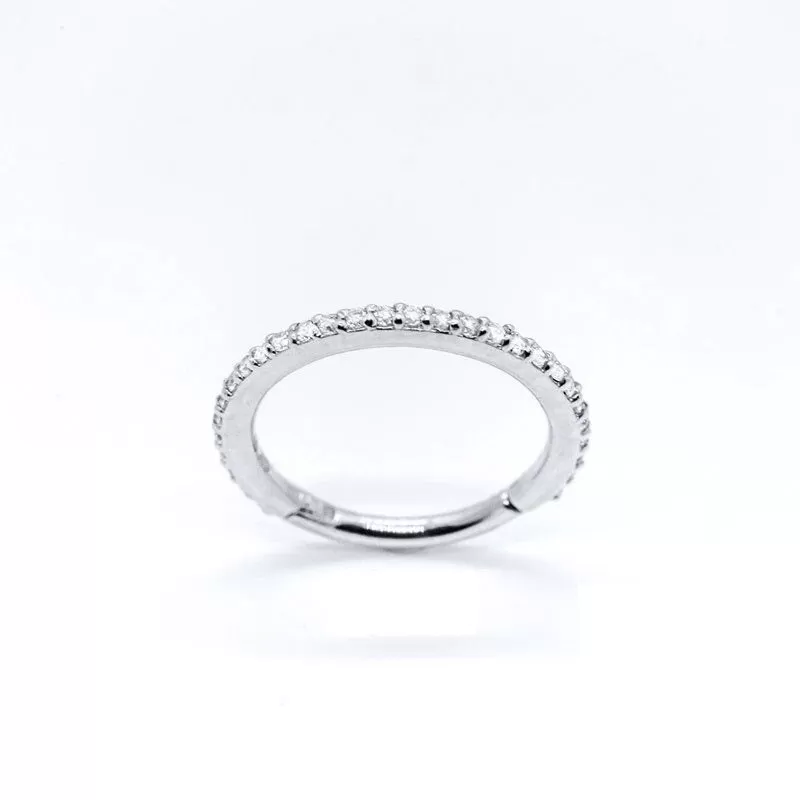 Zircon Sterling Silver Nose Ring For Women